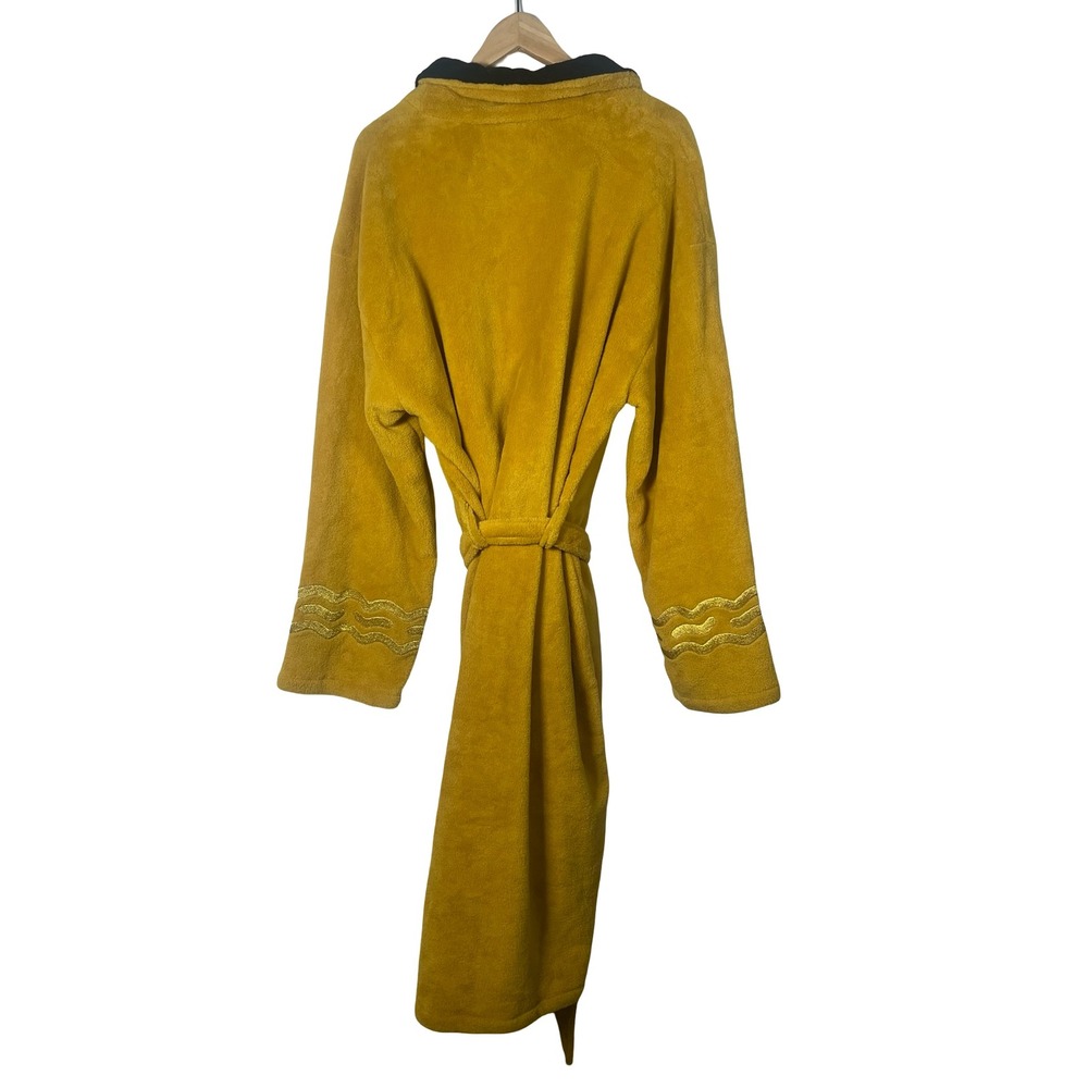 Star Trek Captain Kirk Command Gold Fleece Bathrobe Robe Robe Factory One Size - Picture 4 of 12